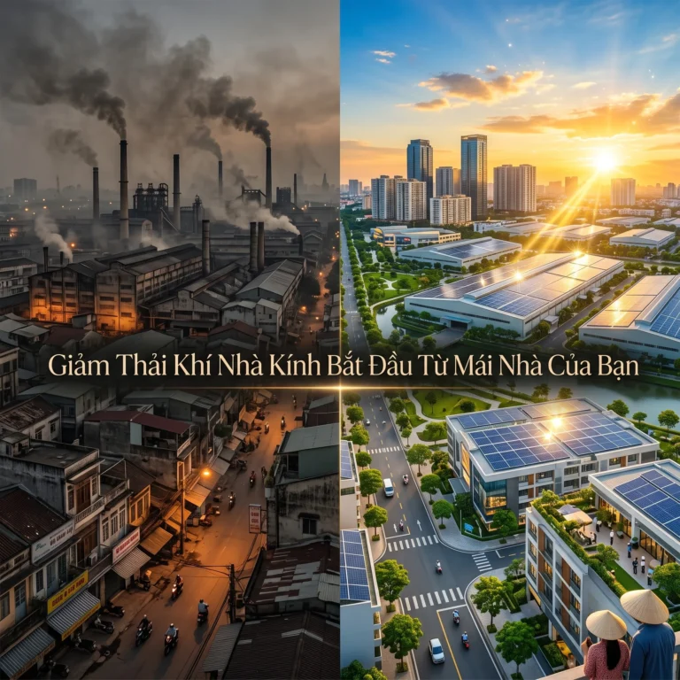 Giảm phát thải khí nhà kính: Giải pháp từ năng lượng mặt trời