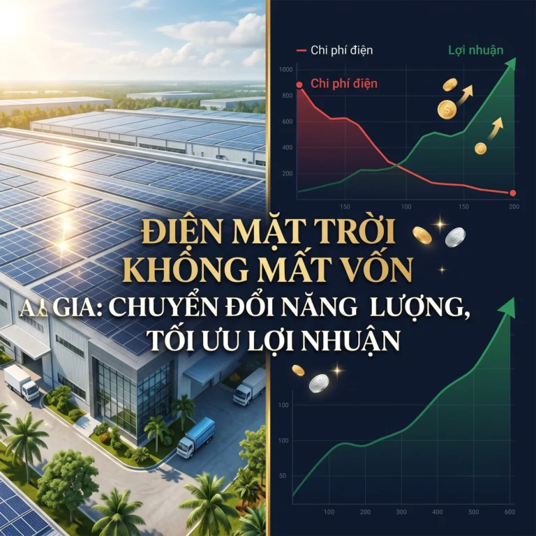 Điện mặt trời không mất vốn An Gia: Vốn 0đ, lợi nhuận bền vững
