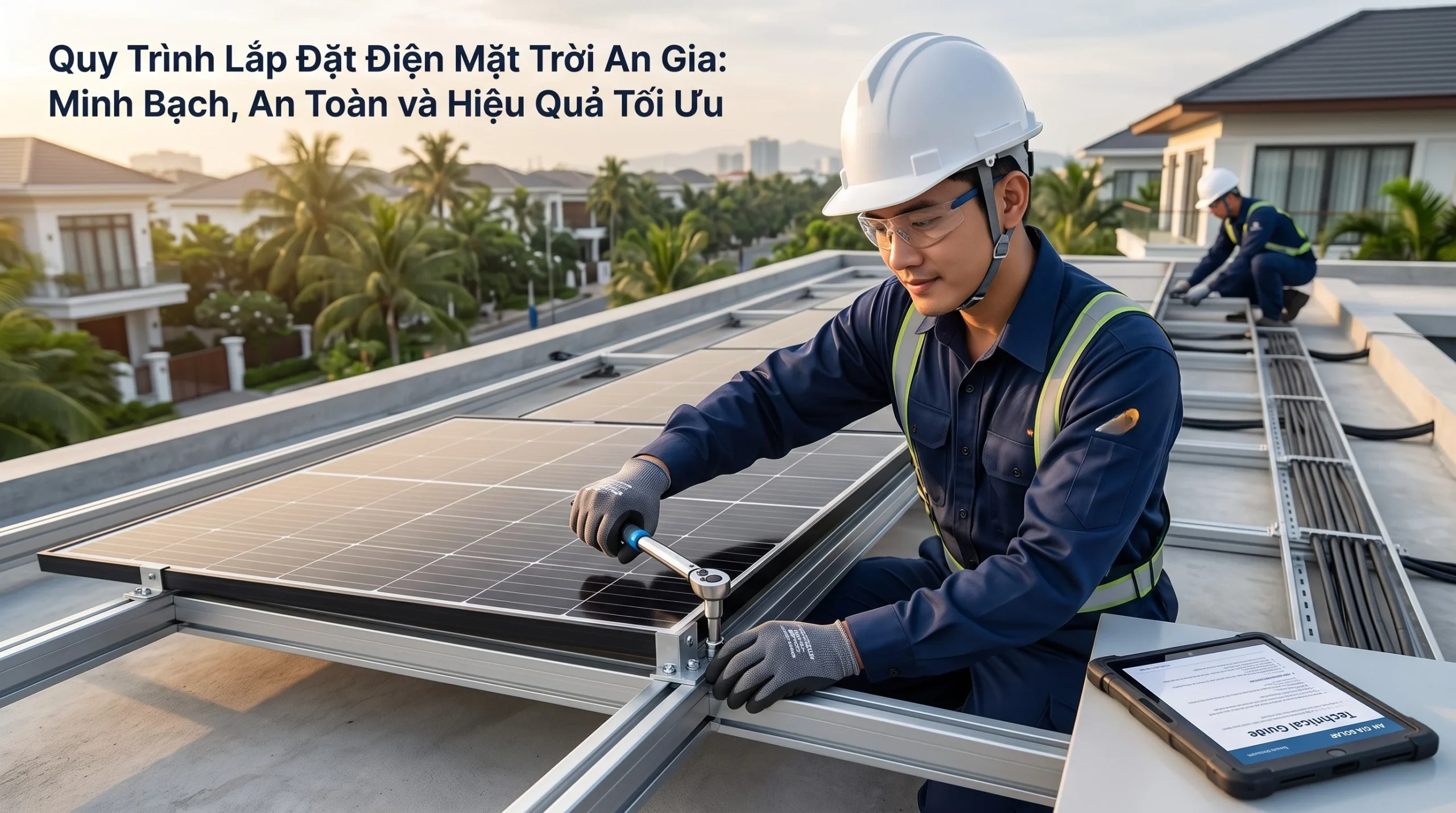 Lắp đặt điện mặt trời An Gia