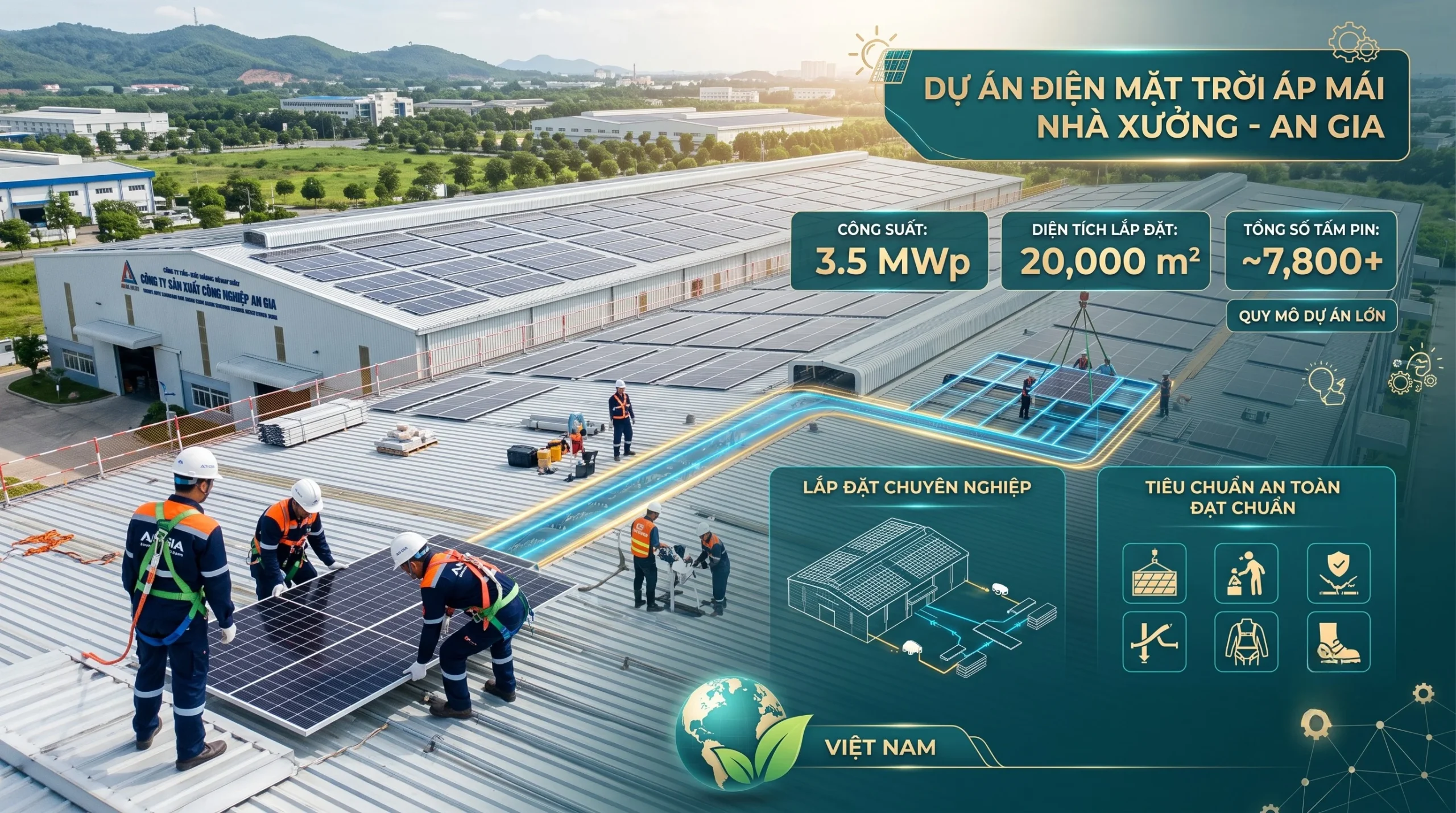 Hệ thống điện năng lượng mặt trời An Gia