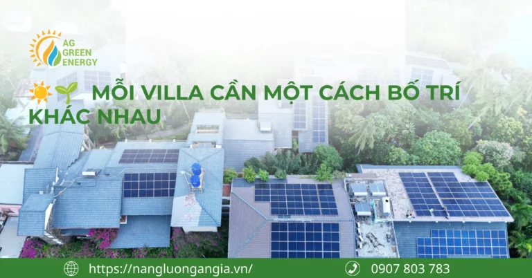 Hệ thống điện mặt trời cho biệt thự: Hiệu suất đi cùng kiến trúc