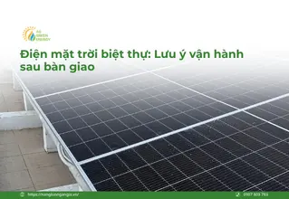 Điện mặt trời biệt thự được theo dõi sau bàn giao