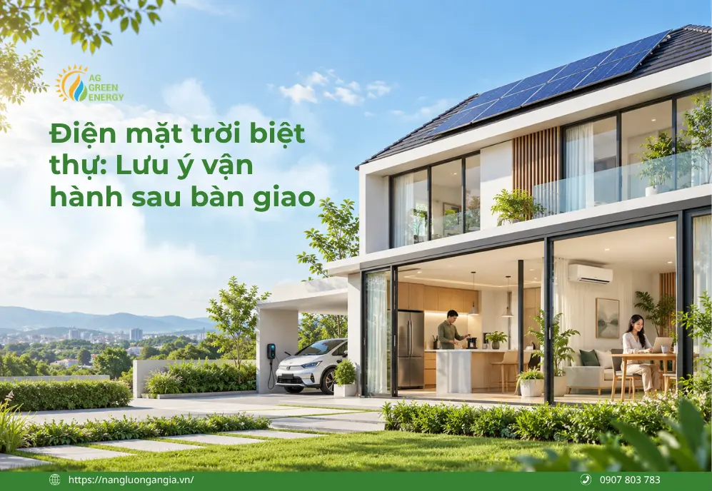 Gia chủ sử dụng điện mặt trời nhà phố trong không gian sống hiện đại